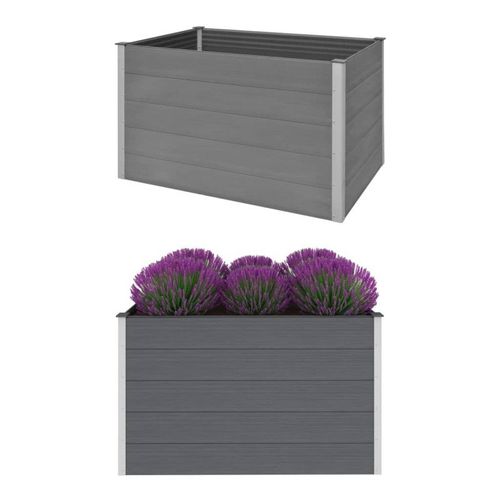 Jardinière Wpc 150 X 100 X 91 Cm Gris
