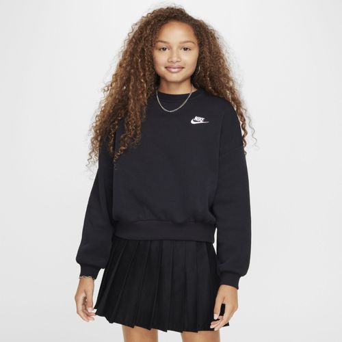 Sweat Ample À Col Ras-Du-Cou Nike Sportswear Club Fleece Pour Fille - Noir - Xs
