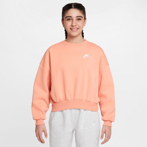 Sweat Ample À Col Ras-Du-Cou Nike Sportswear Club Fleece Pour Fille - Orange - Xs