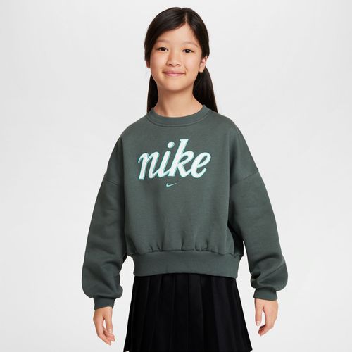 Sweat Ample À Col Ras-Du-Cou Nike Sportswear Club Fleece Pour Fille - Vert - Xs