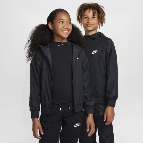 Veste À Capuche Déperlante Nike Sportswear Windrunner Pour Ado - Noir - Xs
