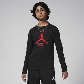 T-Shirt À Manches Longues Jordan Nba Chicago Bulls Essential Pour Ado (Garçon) - Noir - Xl