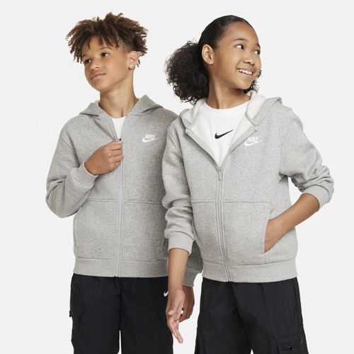 Sweat À Capuche Et Zip Nike Sportswear Club Fleece Pour Ado - Gris - Xs