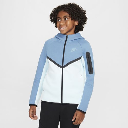 Sweat À Capuche Et Zip Nike Sportswear Tech Fleece Pour Ado - Bleu - Xs