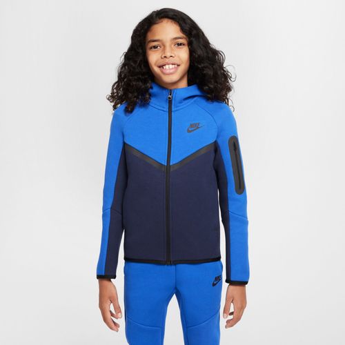 Sweat À Capuche Et Zip Nike Sportswear Tech Fleece Pour Ado - Bleu - Xs