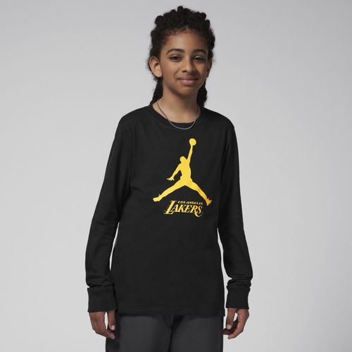 T-Shirt À Manches Longues Jordan Nba Los Angeles Lakers Essential Pour Ado (Garçon) - Noir - M