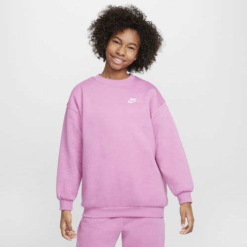 Sweat Oversize Nike Sportswear Club Fleece Pour Ado - Rose - Xs