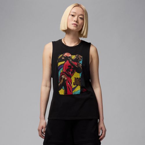 T-Shirt Sans Manches À Motif Jordan Pour Femme - Noir - S (Fr 38-40)