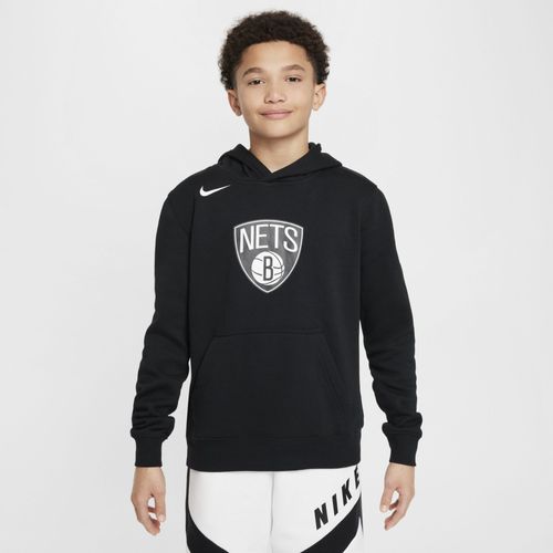 Sweat À Capuche Nike Nba En Tissu Fleece Brooklyn Nets Club Pour Ado - Noir - M