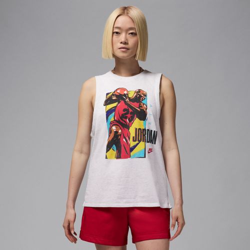 T-Shirt Sans Manches À Motif Jordan Pour Femme - Marron - Xs (Fr 34-36)