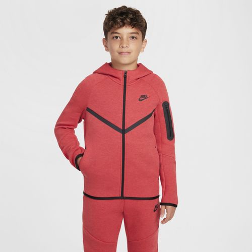 Sweat À Capuche Et Zip Nike Sportswear Tech Fleece Pour Ado - Rouge - Xl