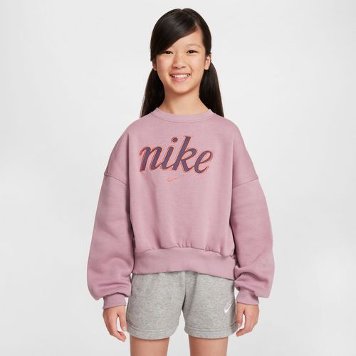 Sweat Ample À Col Ras-Du-Cou Nike Sportswear Club Fleece Pour Fille - Pourpre - Xs
