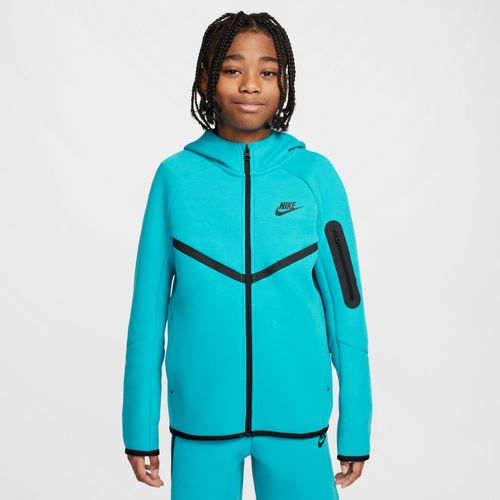 Sweat À Capuche Et Zip Nike Sportswear Tech Fleece Pour Ado - Vert - Xs
