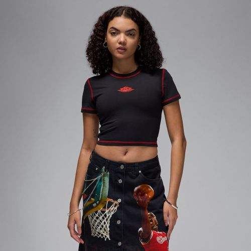 T-Shirt Court À Manches Courtes Jordan Rare Air Pour Femme - Noir - Xs (Fr 34-36)