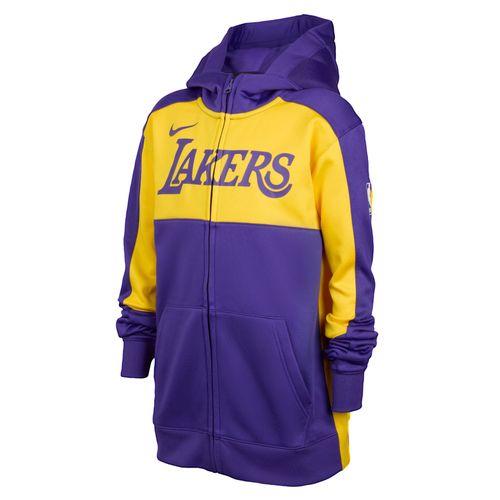 Sweat À Capuche Et Zip Nike Dri-Fit Nba Los Angeles Lakers Showtime Pour Ado - Pourpre - Xl