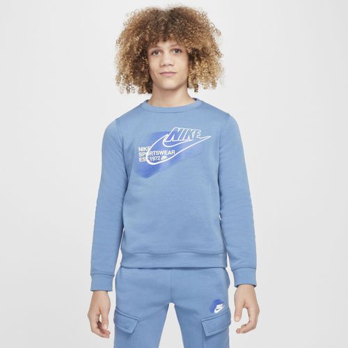 Sweat À Col Ras-Du-Cou Nike Sportswear Standard Issue Pour Ado (Garçon) - Bleu - Xs