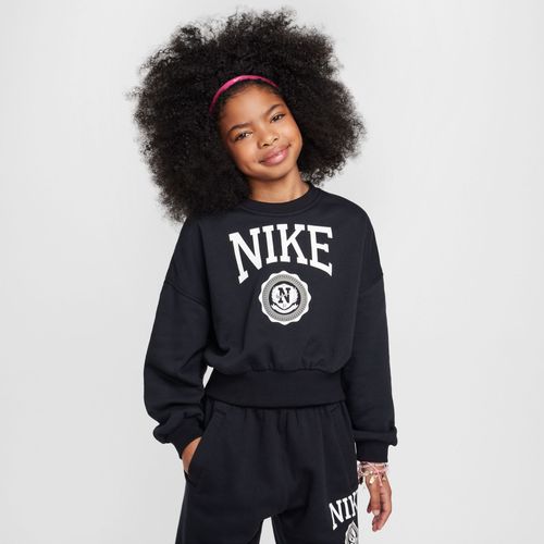 Sweat À Col Ras-Du-Cou En Molleton Nike Sportswear Club Pour Fille - Noir - Xs