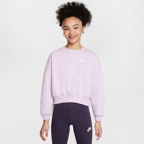 Sweat Ample À Col Ras-Du-Cou Nike Sportswear Club Fleece Pour Fille - Pourpre - Xs