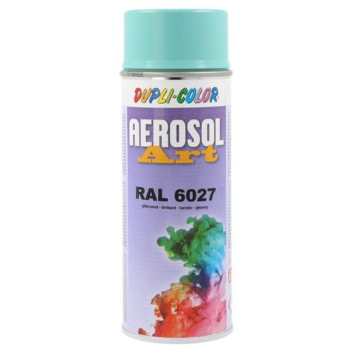 Bombe de peinture - Vert clair - RAL 6027 - Brillant - Tous supports - Aérosol Art