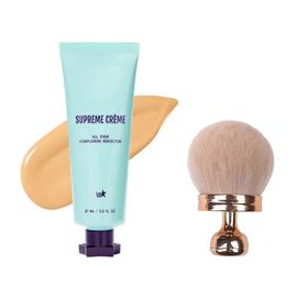 Suprême Creme All-Over Tewetor Perfector Cc Crem Cream Foundation & Makeup Brush, Durcisse Durable Durable 