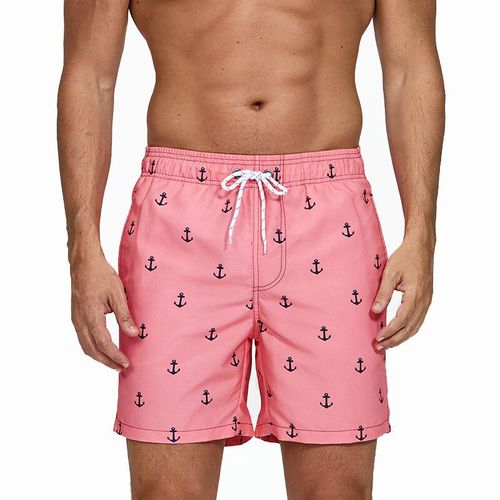 Escatch-Short De Planche À Rayures Verticales Pour Homme,Séchage Rapide,Doublure En Maille Respirante,Short Grande Taille,Plage,Surf,Été,2025-Xxxl-Boat Anchor