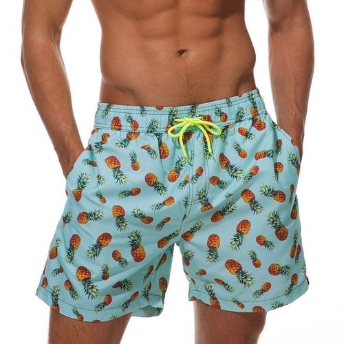 Escatch-Short De Planche À Rayures Verticales Pour Homme,Séchage Rapide,Doublure En Maille Respirante,Short Grande Taille,Plage,Surf,Été,2025-4xl-Vert Pineapple