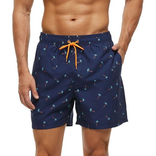 Escatch-Short De Planche À Rayures Verticales Pour Homme,Séchage Rapide,Doublure En Maille Respirante,Short Grande Taille,Plage,Surf,Été,2025-4xl-Mini Coconut Tree