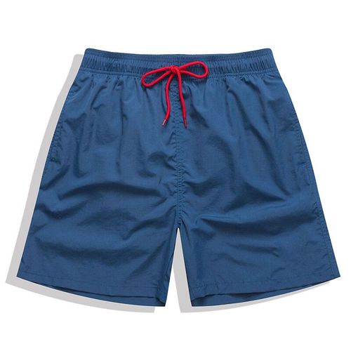 Datifer Short De Bain Hommes Couleur Unie En Nylon Respirant Maille Doublure Sport Grande Taille Bermudas Masculina Maillots De Bain-Xl-Light Navy
