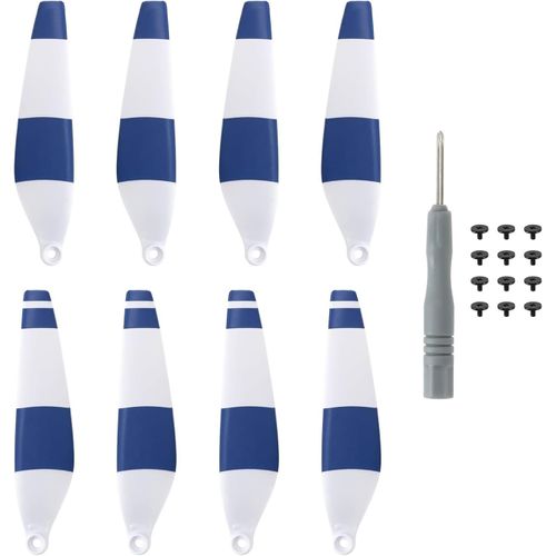 Cloudds_8pcs Rc Mini 3 Pro Hélices Lames De Rechange À Dégagement Rapide Cw Et Ccw Lames Accessoires Compatible Avec Dji Mavic Mini 3 Pro Accessoires De Drone Rayures Bleues-Create Idea