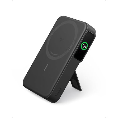 Cloudds_Maggo Power Bank,Chargeur Mobile Rapide Compatible Magsafe 15 W Certifié Qi2,Batterie 10 000 Mah,Écran Intelligent Et Support Pliable,Pour Iphone 15/14/13/12,Avec Câble Usb-C