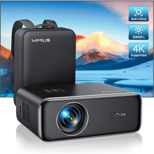 CLOUDDS_(Auto Focus/Keystone)Vidéoprojecteur 4K Wifi Bluetooth 33000 Lumens Full Hd 1080P,Projecteur 4K Supporté Zoom 50% Vidéoprojecteur Wifi6 Portable Home Cinéma/Extérieur Pour Phone/Tv Stick/Ps5