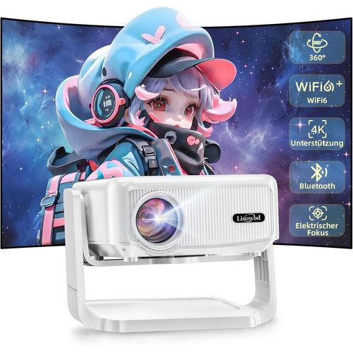 CLOUDDS_Videoprojecteur,Auto Verticale Keystone/Focus Électrique/360°Rotating,1080P Hd 19000Lux Projecteur Video,Avec Wifi6,Bluetooth Retroprojecteur Portable Pour Home Cinéma/Firestick/Hdmi/Usb