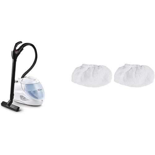 CLOUDDS_Vaporetto Lecoaspira Fav30 Nettoyeur Vapeur Et Aspirateur Avec Filtre À Eau,4 Bar,2450 W,Blanc & Paeu0318-Kit De 2 Housses Pour Aspirateur Lecoaspira Et Vaporetto
