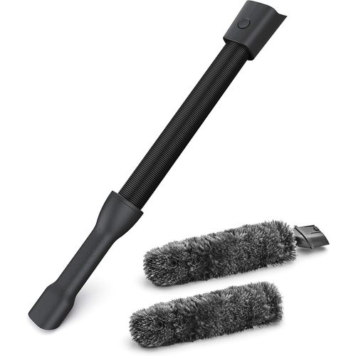 CLOUDDS_Akit21 Duster Kit(Plumeau Souple,Tuyau D'Aspiration,Nettoyage Des Objets Délicats,Sans Rayures,Tête D'Aspirateur,Lavable,Compatible Avec Qx6,Qx7,Qx8-2,Qx9,Gris/Noir)