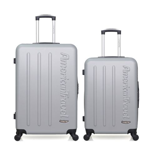 AMERICAN TRAVEL - LOT DE 2 - VALISE GRAND FORMAT ET VALISE WEEKEND BRONX