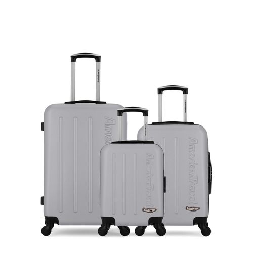 AMERICAN TRAVEL - Lot de 3 - Valise weekend, valise cabine et valise cabine XXS BRONX