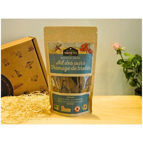 Biscuits Aux Céréales Ail Des Ours Et Fromage De Brebis 80g