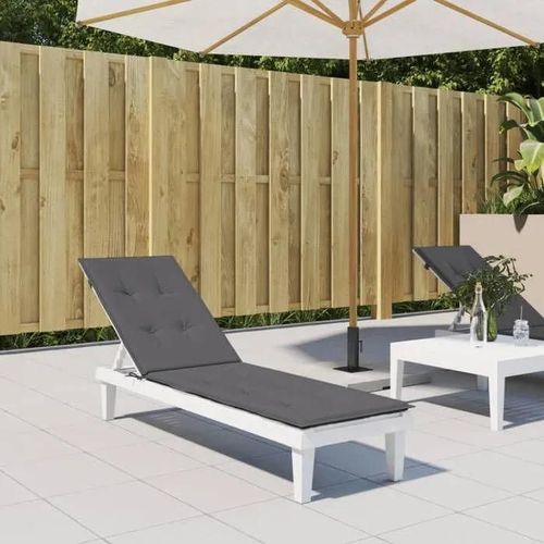 Vidaxl Coussin De Chaise De Terrasse Anthracite (75+105)X50x3 Cm 314173