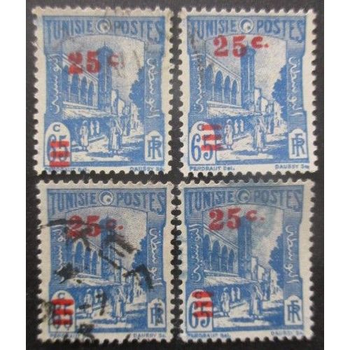 Tunisie N°231 X 4 Oblitéré