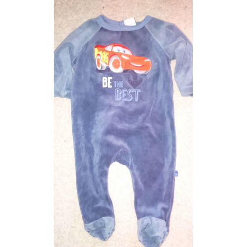 Joli Pyjama En Velours Bébé Garçon Disney Cars Taille 3 Mois Idée Cadeau