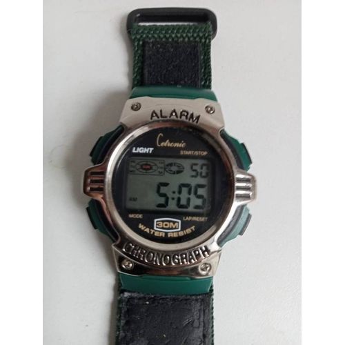 Montre Digital Cetronic Super État, Pile Remis À Neuf