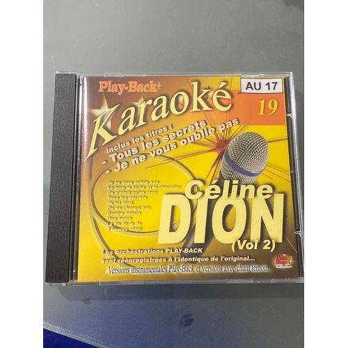 Play Backs Cd Karaoke Celine Dion Vol2