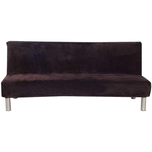 Housse De Canapé 3 Places En Velours Confortable Sans Accoudoirs ¿ Tissu Extensible, Facile D'entretien, Protection Hivernale, Couleurs Vives