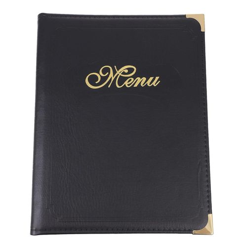 Porte-Menus En Cuir Pu De Qualité Supérieure Pour Restaurants, Bars Et Cafés ¿ Durable, Élégant, Facile À Mettre À Jour, Design Pliable