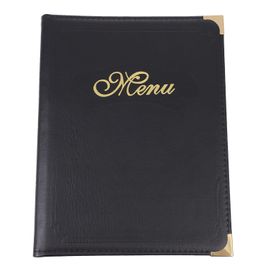 Porte-Menus En Cuir Pu De Qualité Supérieure Pour Restaurants, Bars Et Cafés ¿ Durable, Élégant, Facile À Mettre À Jour, Design Pliable