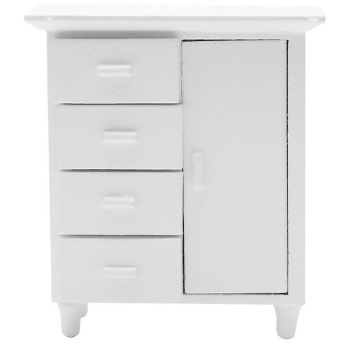 Armoire Miniature En Bois Blanc Pour Enfants ¿ Meubles De Maison De Poupée Durables Et Décoration Diy ¿ 9,5 X 7,5 X 3,3 Cm