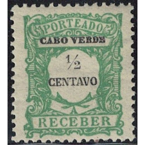 Cap Vert 1921 Porteado A Receber Meio Centavo Demi Y&T Cv T21 Rp403