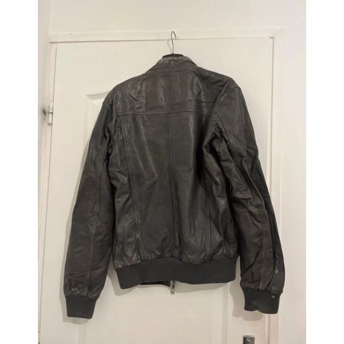 Veste En Cuir De Vache Zara
