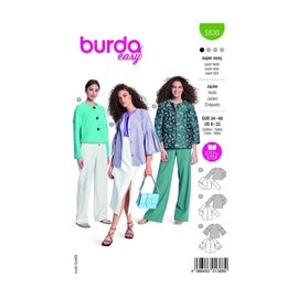 Patron Burda 5830 - Vestes Du 34 Au 48 Fr