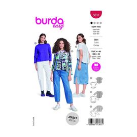 Patron Burda 5831 - T-Shirt Polyvalent Du 34 Au 48 Fr